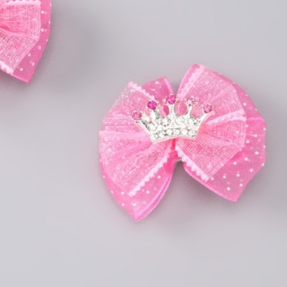 Girl's Hot Pink Headband Barrette Coin Purse Gift - Picture 5 of 8